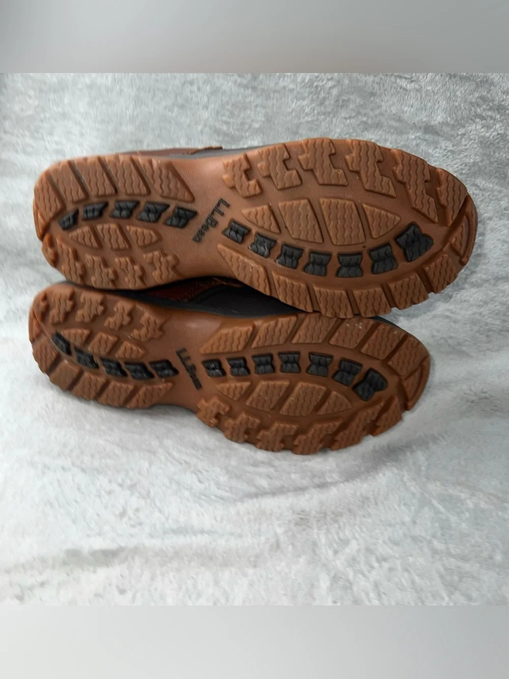 LL Bean TEK 2.5 Storm Chaser 507173 Low Slip on Dk Brown Leather Duck Boot 10.5